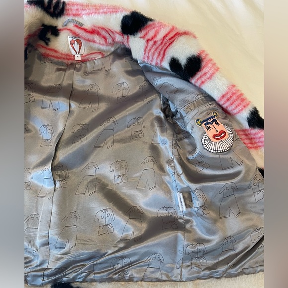 Shrimps faux fur boxy cropped jacket UK 8/US small worn once - Picture 5 of 10